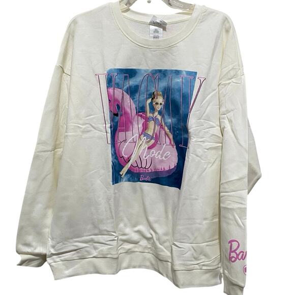 Barbie Vacay Mode Sweatshirt Size 2X Pullover Crew Neck Top New in Package - Picture 1 of 8